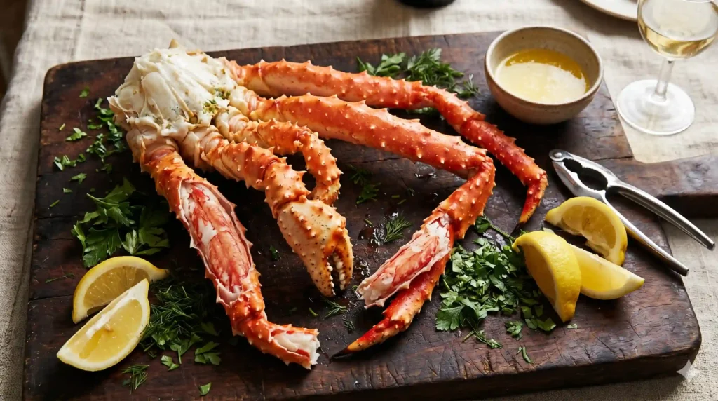 Cluster de centolla patagónica a la mantequilla de ajo — receta Mar Austral Origin