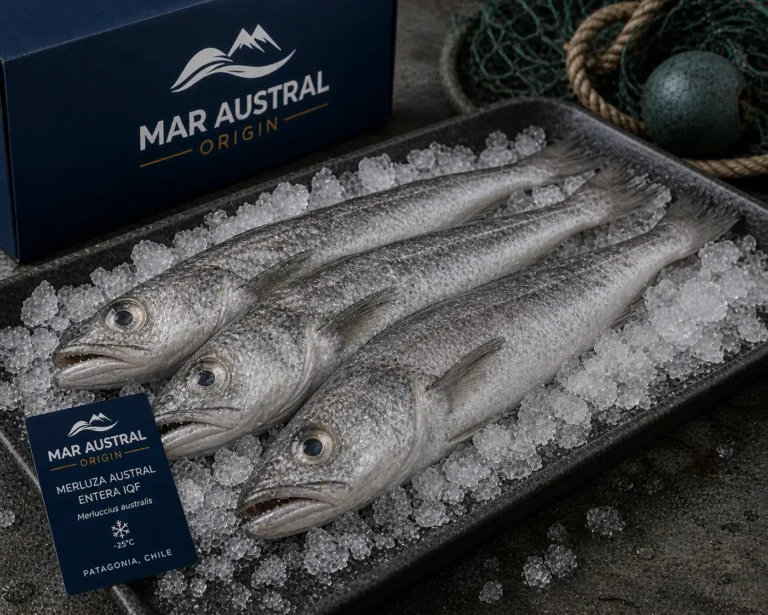 Merluza austral entera IQF