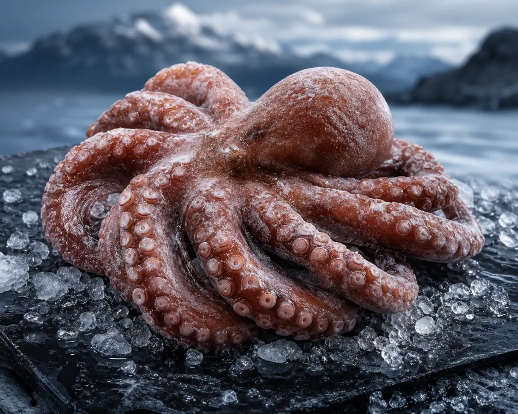 Pulpo entero congelado IQF